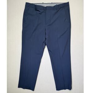 Perry Ellis Men's Slim-Fit Non Iron Stretch Dress Pants Total Eclipse 36x29 $95